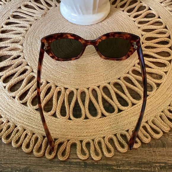 Ryan Simkhai Tortoise Shell Cat Eye Polarized Sunglasses - Picture 7 of 8